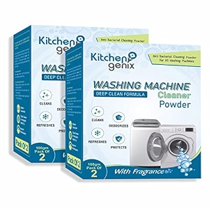 kitchengenix39s washing machine cleaner powderdescaling powder for tub amp drum suitable for top load amp front load washing machine 100 g pack of 4