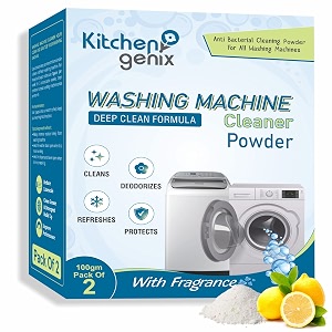 kitchengenix39s washing machine cleaner powderdescaling powder for tub amp drum suitable for top load amp front load washing machine 100 g pack of 2