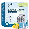 Kitchengenix's washing machine cleaning tablet, Descaling Powder Tablets, washing machine deep cleaner, Deep Cleaner Tablet All Company’s Front nd Top Load Machine (12 Count (Pack Of 1))