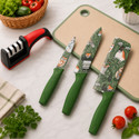 KitchenMartt 4 Pc Stainless Steel Knife Set