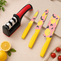 KitchenMartt 4 Pc Stainless Steel Knife Set
