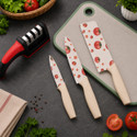 KitchenMartt 4 Pc Stainless Steel Knife Set