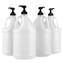 Kitchentoolz 1-Gallon Plastic Jug with Pump Dispenser - Ideal for Epoxy Resin, Laundry Detergent, Liquid Soap, Snow Cone Syrup, Batter