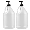 Kitchentoolz 1-Gallon Plastic Jug with Pump Dispenser - Ideal for Epoxy Resin, Laundry Detergent, Liquid Soap, Snow Cone Syrup, Batter