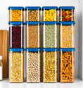 kitchkart Plastic Grocery Container  - 550 ml, 1200 ml, 1500 ml