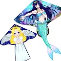 Kites for Adults & Kids Ages 4-8,Beach Kites Easy to Fly for Beginner, with Handle and 328ft Kite String，Best Toy and Gift for Boys & Girls.