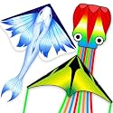 Kites for Adults & Kids Ages 4-8,Beach Kites Easy to Fly for Beginner, with Handle and 328ft Kite String，Best Toy and Gift for Boys & Girls.
