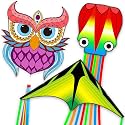 Kites for Adults & Kids Ages 4-8,Beach Kites Easy to Fly for Beginner, with Handle and 328ft Kite String，Best Toy and Gift for Boys & Girls.