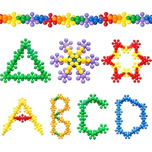 kitikittz star links interlocking kids building toys interactive early learning toys for kids preschool toys for toddlers boys and girls stem toys for age 3 4 5 6 star-300