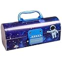 KITLEY Pencil Box � Suitcase Style Password Lock Pencil Case, Multi-Layer Pencil Box for Kids, Boys, Girls, Stationary Organizer Box for Kids, Birthday Return Gift for Kids (Multicolor) (Multi)