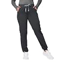 Kitmaz Women's Scrub Pants, Mid Rise Stretch Jogger Style
