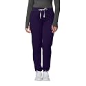Kitmaz Women's Scrub Pants, Mid Rise Stretch Jogger Style