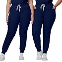 Kitmaz Women's Scrub Pants, Mid Rise Stretch Jogger Style