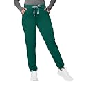 Kitmaz Women's Scrub Pants, Mid Rise Stretch Jogger Style