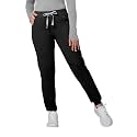 Kitmaz Women's Scrub Pants, Mid Rise Stretch Jogger Style
