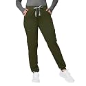 Kitmaz Women's Medical Scrub Jogger Pants, Mid Rise, TeaLeaf, 2XL