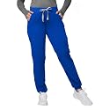 Kitmaz Women's Scrub Pants, Mid Rise Stretch Jogger Style