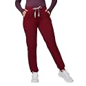 Kitmaz Women's Scrub Pants, Mid Rise Stretch Jogger Style