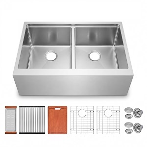 Kitsitchen 28 x 22 Farmhouse Kitchen Sink