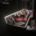 KitsPro 18-Gallon Lighted Underseat Storage for 2015-2026 Ford F-150 SuperCrew & 2017-2026 F-250/F-350 Super Duty – 3D Laser Scanned Modular ABS Box with Integrated Light Strip, Waterproof