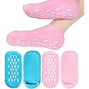 Silicone Socks for Women - Moisturizing Spa Gel Socks for Cracked Feet Repair - Natural Oil &amp; Vitamin E (Multicolor, 1 Pair)