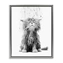 Kitten Bathroom Splash Animal, 17 x 21 Inch Canvas in Floater Frame
