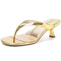 Kitten Heels for Women Round Open Toe