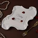 Kitty Cat® Aesthetic Baroque Concreate Trinket Tray for Jewelry &amp; Candles – Vintage Decorative Vanity Tray for Rings, Keys, Perfume | Elegant Home Décor Accent for Bedroom, Bathroom &amp; Hotel Styling
