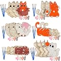 Kitty Cat Wood Painting Craft Kits, 20 Pack, Arts & Crafts for Kids Parties