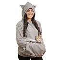 KITTYROO Cat Hoodie, The Original AS SEEN ON TV Kitty Carrying Sweatshirt, with Super Soft Kangaroo Pet Pouch