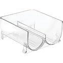 Stackable Vertical Free-Standing Water Bottle Holder - Wine Rack Storage Organizer for Kitchen Countertops, Pantry, Refrigerator,Ideal Storage for Wine, Soda, Pop and Beer - Clear