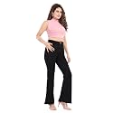 KIVI Womens Boot Cut Cotton Trousers 
