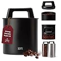 KIVY Vacuum Coffee Canister - Push Lid Preserves Coffee Aroma & Oil