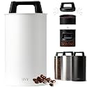 KIVY Vacuum Coffee Canister - Push Lid Preserves Coffee Aroma & Oil
