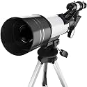 Telescope, Telescopes for Adults, 70mm Aperture 400mm AZ Travel Telescope, Telescope for Astronomy Beginners - with Tripod