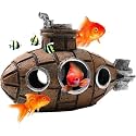 Resin Submarine Aquarium Decoration Fish Tank Accessorie, Safe Fish Toy for Hideout Aquarium Ornament Hiding Cave Shelter (Size-Small), 8 cm