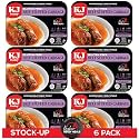 KJ Poultry Kosher for Passover Gluten Free Meals, Beef Stuffed Cabbage Rolls in Gravy (6 Pack) Prepared Entree Fully Cooked, Shelf Stable Microwave Dinner, Travel Military Camping