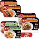 KJ Poultry Kosher Ready Meals - (6 Pack Ultimate Variety - Beef & Chicken) Prepared Entree Fully Cooked, Shelf Stable Microwave Dinner Travel Military Camping Emergency Survival Protein