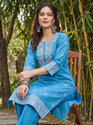 KJFAB Women Kurta Pant Set