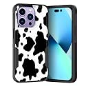 for i Phone 15 Pro Case,Dual Layer Hybrid Heavy Duty Rugged Shockproof Hard PC +Soft Silicone Protective Case for i Phone 15 Pro 6.1 inch 2023,Cow Print