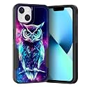 for iPhone 15 Case,Dual Layer Hybrid Heavy Duty Rugged Shockproof Hard PC +Soft Silicone Protective Case for iPhone 15 6.1 inch 2023,Galaxy Owl