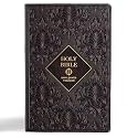 KJV Holy Bible, Giant Print with Cross-References, Dark Brown LeatherTouch, Thumb Index, Ribbon Marker, Red Letter, Full-Color Maps, Easy-to-Read MCM Type, King James Version
