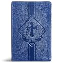 KJV Kids Bible, Royal Blue LeatherTouch, KJV Holy Bible, Red Letter, Presentation Page, Study Helps for Children, Full-Color Inserts and Maps, Easy-to-Read Bible MCM Type