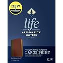 KJV Life Application Study Bible, Third Edition, Large Print (Red Letter, Leatherlike, Brown/Mahogany)