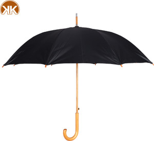 kk 50 inches auto wood star umbrella black