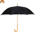 KK 50 inches Auto Wood Star Umbrella (Black)