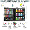 KKBAPU Watercolor Pens, Drawing Art Kit, Brush Set Gift Boxes,Markers Art Drawing Kits 150 PCS color Shaped Color Pencils