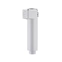 KKD® ABS Health Faucet Gun, Chrome Finish Bathroom/Toilet Hand Spray Jet Without Tube and Hook (Faucet Only 1 PC) (Flow Control White HF 1PC)