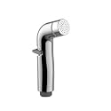 KKD ABS Health Faucet Gun with Up-Down Button, Toilet Hand Spray Jet Without Tube and Hook, Stainless Steel 1 Piece Bidet Sprayer, Bathroom Accessories, Hand Shower for Pet Wash (Ht.5.90 in, Silver)