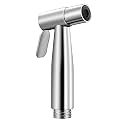 KKD ABS Health Faucet - Long Neck, Bathroom/Toilet Hand Spray Jet Without Tube and Hook, Stainless Steel 1 Piece Bidet Sprayer, Hand Shower for Pet Wash (Chrome Finish)